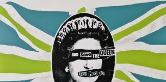 Lilibet, The Queen Jamie-Reid-God-Save-the-Queen-Sex-Pistols-litografia