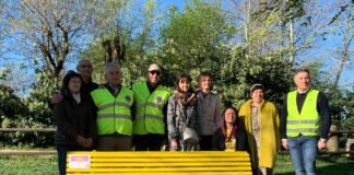 Una panchina gialla per l’endometriosi