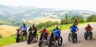 Viaggiatori in sedia a rotelle lungo i Cammini del Veneto