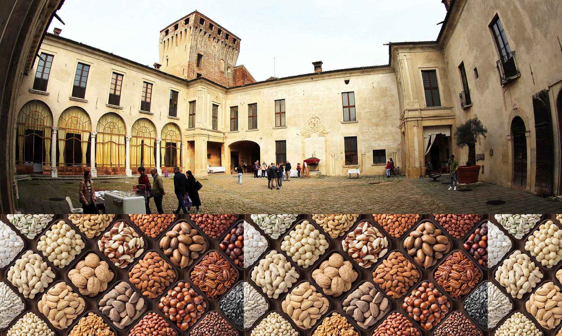 Scambio dei semi al mercato della Terra del castello
