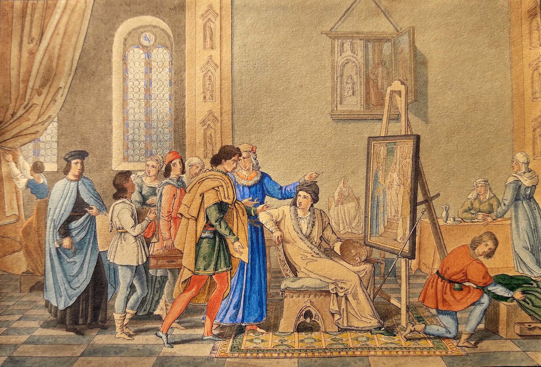 Atelier d’artisti al lavoro in mostra